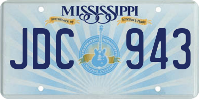MS license plate JDC943