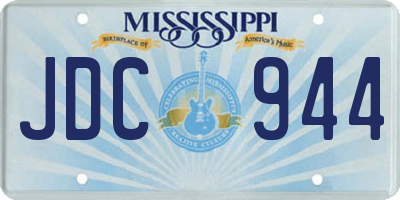 MS license plate JDC944