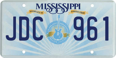 MS license plate JDC961