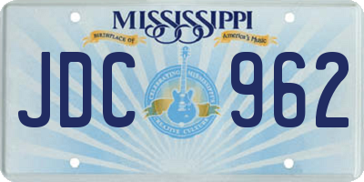 MS license plate JDC962