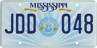 MS license plate JDD048