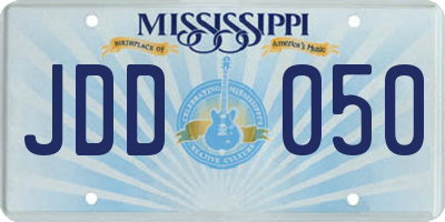 MS license plate JDD050