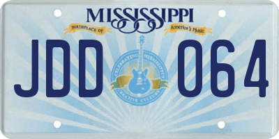 MS license plate JDD064