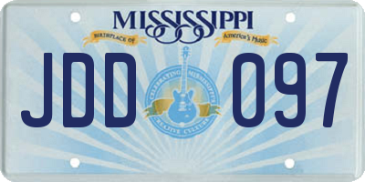 MS license plate JDD097