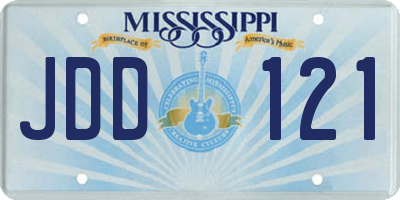 MS license plate JDD121