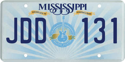 MS license plate JDD131