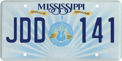 MS license plate JDD141
