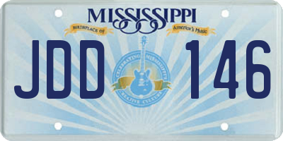 MS license plate JDD146