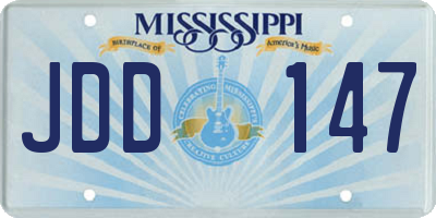 MS license plate JDD147