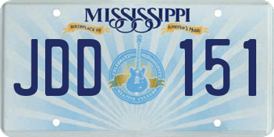 MS license plate JDD151