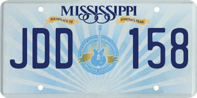 MS license plate JDD158