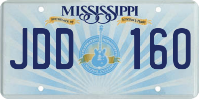 MS license plate JDD160
