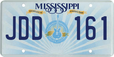 MS license plate JDD161