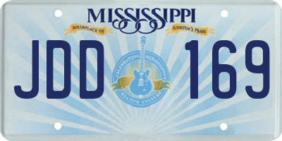 MS license plate JDD169