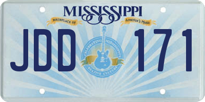 MS license plate JDD171