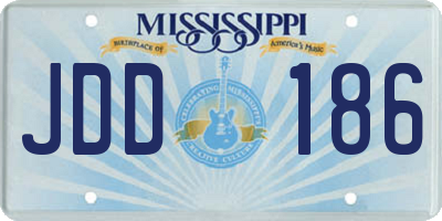MS license plate JDD186