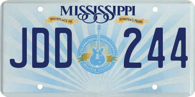 MS license plate JDD244