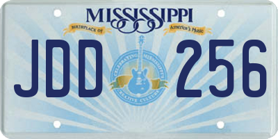 MS license plate JDD256