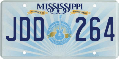 MS license plate JDD264