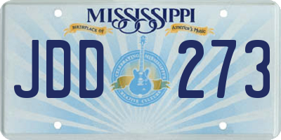 MS license plate JDD273