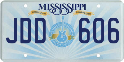 MS license plate JDD606