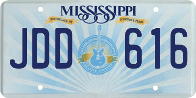 MS license plate JDD616