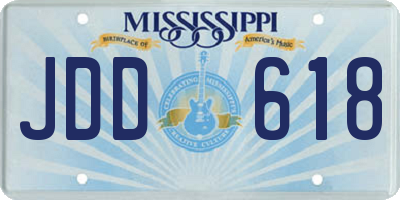 MS license plate JDD618