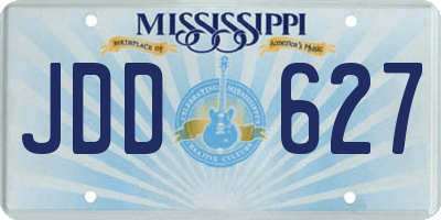 MS license plate JDD627