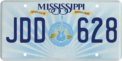 MS license plate JDD628