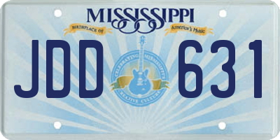 MS license plate JDD631
