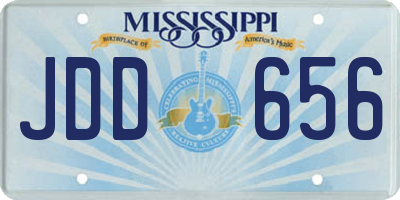 MS license plate JDD656