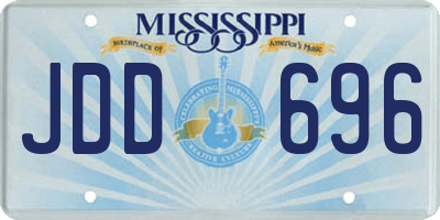 MS license plate JDD696