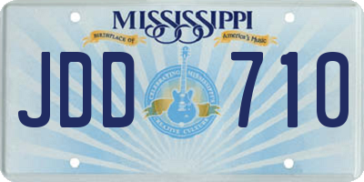 MS license plate JDD710