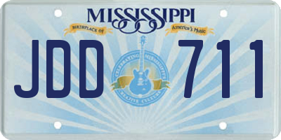 MS license plate JDD711