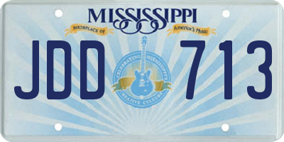 MS license plate JDD713