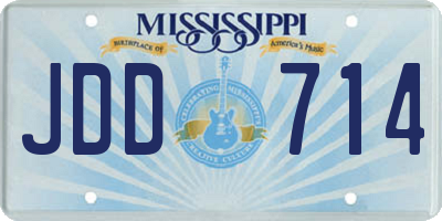 MS license plate JDD714