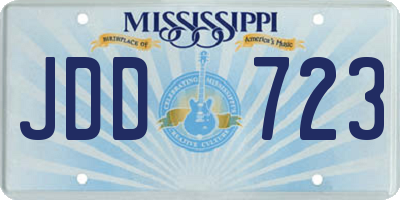MS license plate JDD723