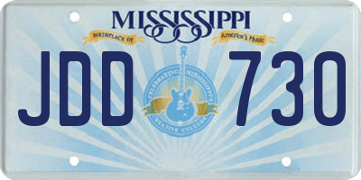 MS license plate JDD730