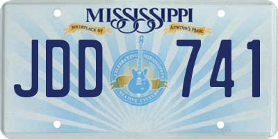MS license plate JDD741