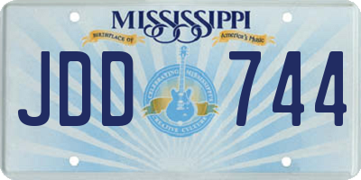 MS license plate JDD744