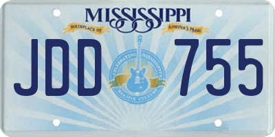 MS license plate JDD755