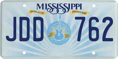 MS license plate JDD762