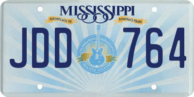MS license plate JDD764