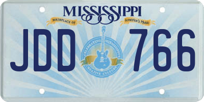MS license plate JDD766