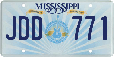 MS license plate JDD771