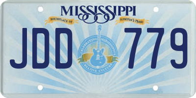 MS license plate JDD779