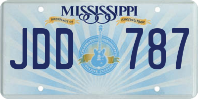 MS license plate JDD787