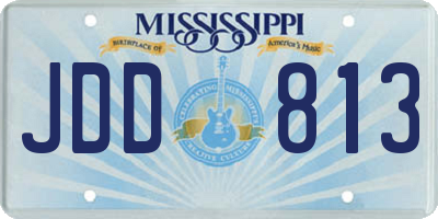 MS license plate JDD813