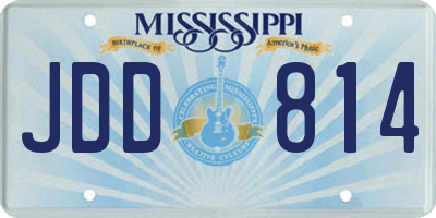 MS license plate JDD814
