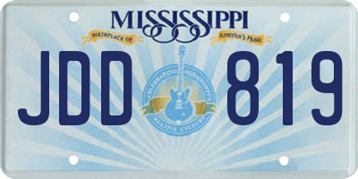 MS license plate JDD819